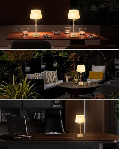 UMEXUS Cordless Rechargeable Table Lamp, Battery Operated