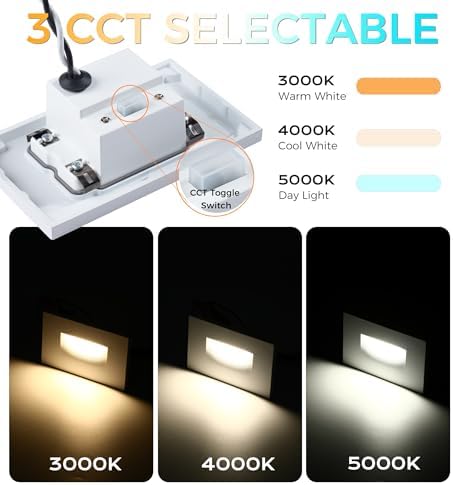 CLOUDY BAY 12V LED Step Lights, 3 Pack