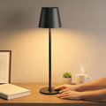 Cordless LED Table Lamp, Rechargeable, Black