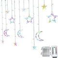 120 LED Star Moon Curtain String Light 11.5 ft