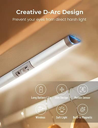 Joyzy Motion Sensor Closet Lights, 80Lumen, 6000k