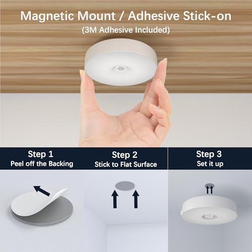 Under Cabinet Light Motion Sensor - Rechargable Closet Puck Lights