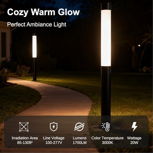 SkyGlow 71" 120V LED Lamp Post Light