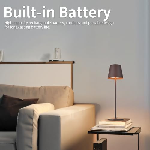 BGFHome 2 Pack Cordless Rechargeable LED Table Lamps