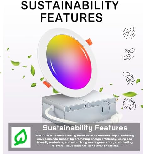 CLOUDY BAY 6 Pack 4 Inch Smart WiFi LED Recessed Lights