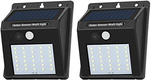 Solar Motion Sensor Wall Lights, 30 LED, Waterproof