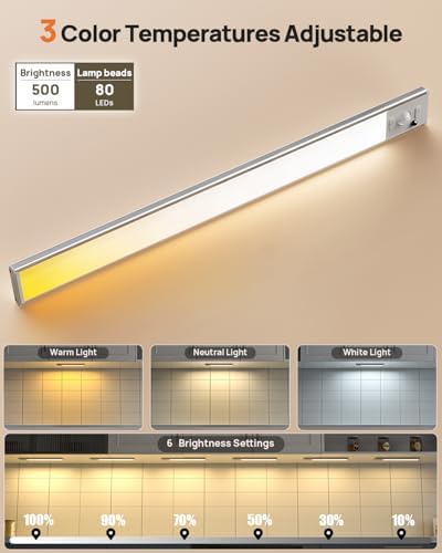 16inch Wireless Under Cabinet Lights, 4 Pack