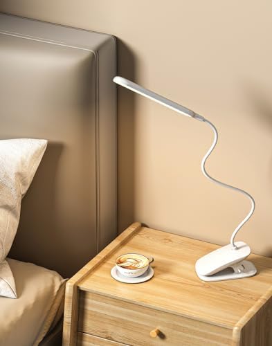 Desk Lamp with Clamp, 1500mAh, White