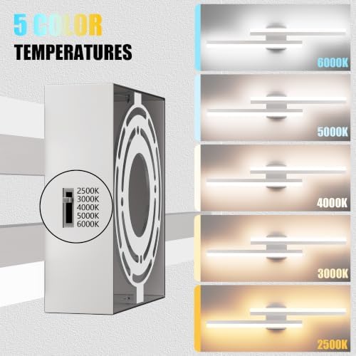 32 Inch Brushed Nickel Dimmable LED Vanity Light