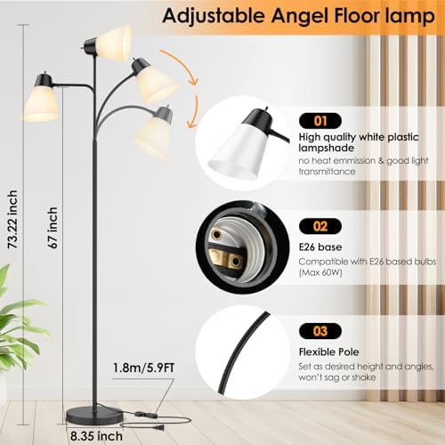 Coucrek Reading Floor Lamp