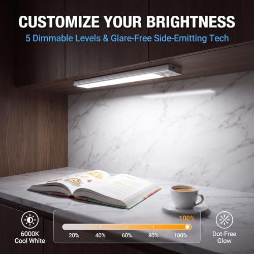 Under Cabinet Motion Sensor Lights, 2 Pack