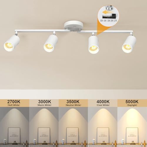48W LED Track Lighting Kit, White