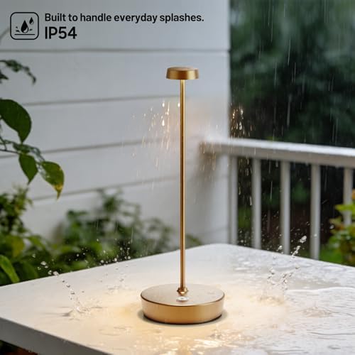 2 Pack Rechargeable Cordless Table Lamps, 6000mAh