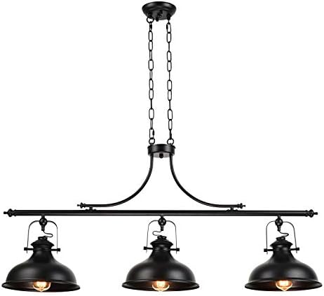 GZBtech Vintage 3-Light Pendant Lighting Fixture