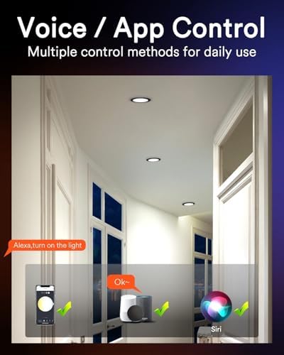 Lumary Smart 6 Inch Recessed Lighting, 13W