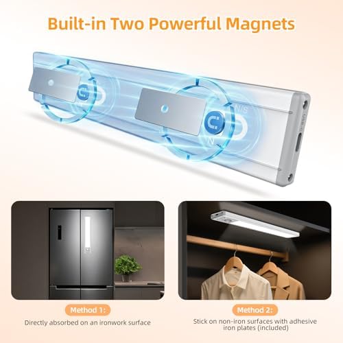 10.5in Rechargeable Under Cabinet Light, 3 Pack