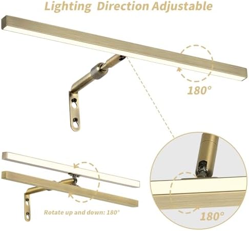 16 Inch LED Picture Light, 4W, Antique Brass