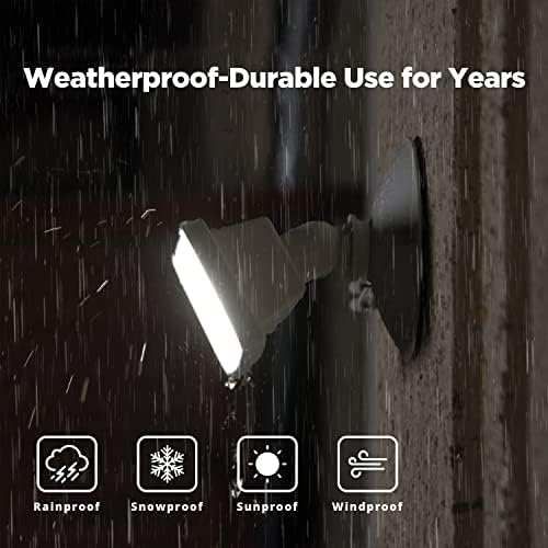 LUTEC 2-Pack 14W LED Flood Lights, 5000K