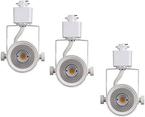 CLOUDY BAY 3-Pack 8W LED Track Light Heads, White