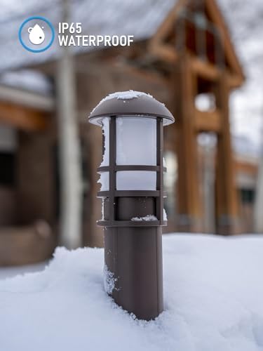 LEONLITE 4-Pack Low Voltage Landscape Pathway Lights, 3W