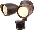 LEONLITE LED Outdoor Security Light, Motion Sensor, Bronze