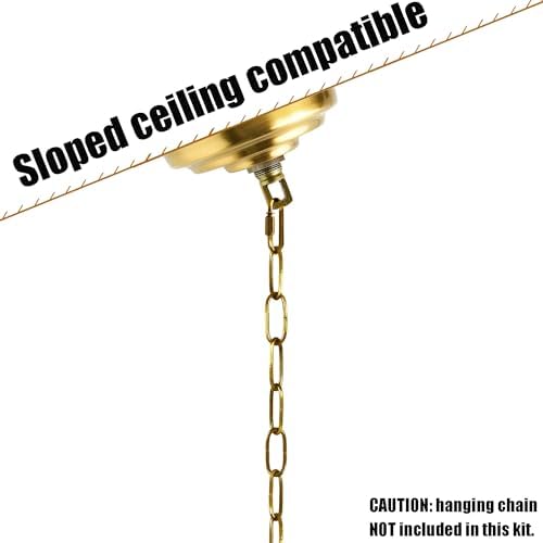 5-5/16 Inch Brass Light Canopy Kit