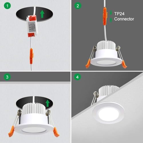 Smart 3 Inch WiFi LED Downlight, RGB & CCT, 10 Pack