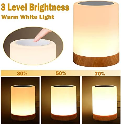 ROYFACC Rechargeable Touch Sensor Night Light, RGB