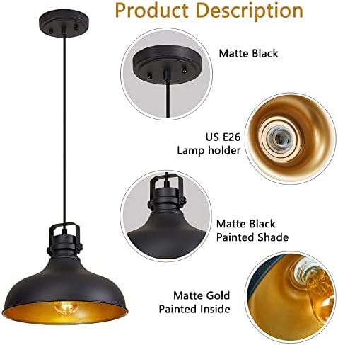 Black Farmhouse Pendant Lights