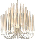 HEYAN 36-Inch Whitewash Wood Pendant Light