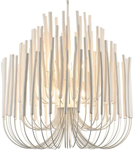 HEYAN 36-Inch Whitewash Wood Pendant Light