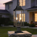 23.6" Waterproof Outdoor Post Light with Pier Mount Base