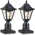 Solar Post Lights, Motion Sensor, 2 Pack