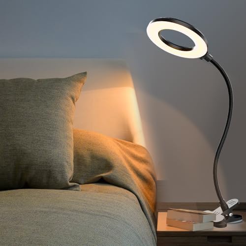 LED Desk Lamp with Clamp, 3 Color Modes