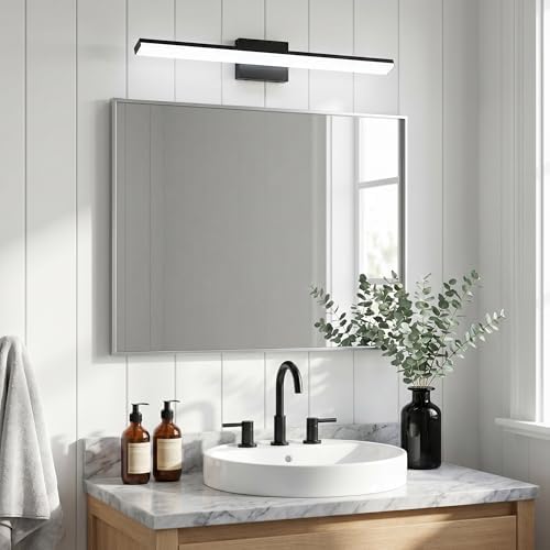 mirrea 32in Black LED Vanity Light