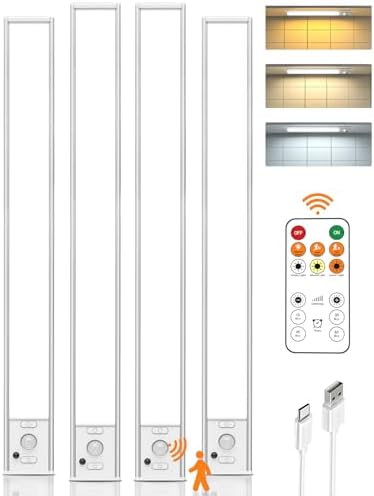 16inch Wireless Under Cabinet Lights, 4 Pack
