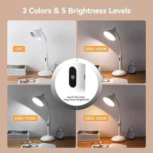 VAVOFO Wireless Desk Lamp, 6781-700 Lumens, White