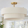 20-Inch Large White Boho Chandelier