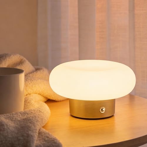 Cordless Rechargeable Table Lamp, 2700K, Gold