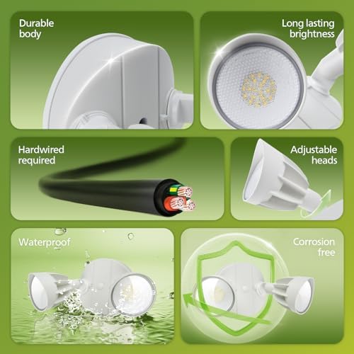 Philips 44W 3500LM 2-Head LED Security Flood Light