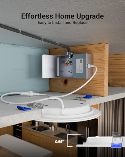 Sunco 12 Pack 6 Inch Canless LED Recessed Light