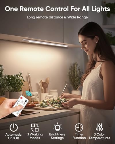 Under Cabinet Lighting, Wireless, 4 Pack