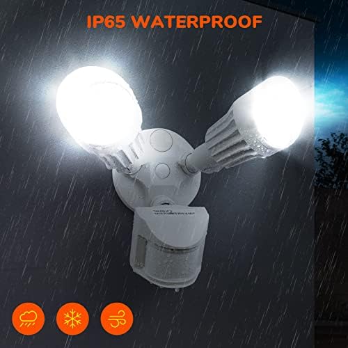 JJC 27.5W LED Motion Sensor Security Light, White
