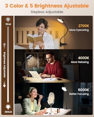 Glocusent 72 LED Desk Lamp, Amber Night Light