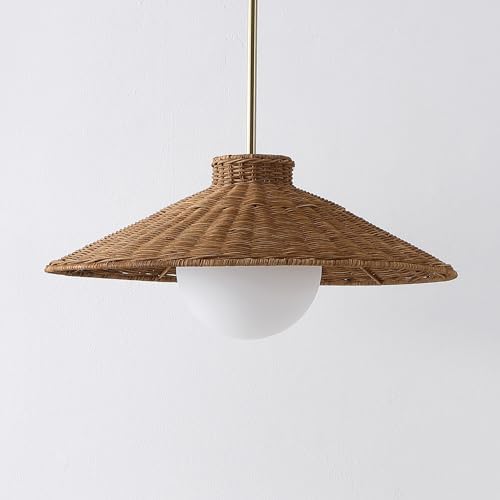 SAFAVIEH Kalena 19.5-Inch Rattan Pendant Light