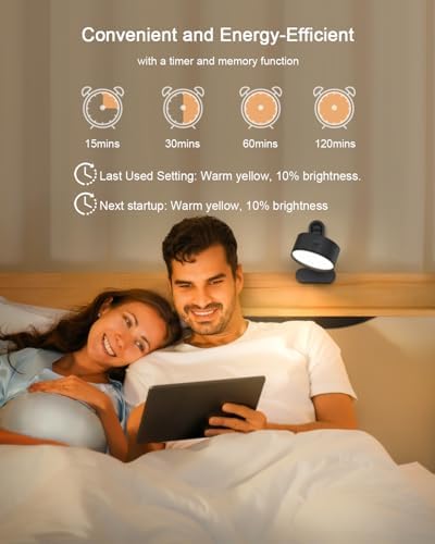 5000mAh Rechargeable Clip-On Reading Light for Bed