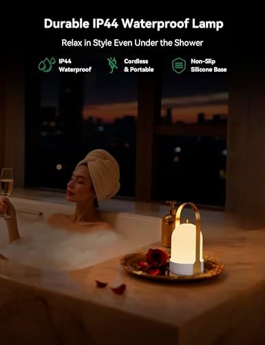 Tubicen Rechargeable Outdoor Lantern, IP44 Waterproof