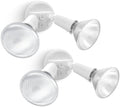 LUTEC 2-Pack Adjustable Twin Par Holder Outdoor Flood Lights, White