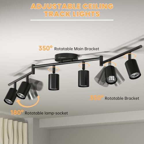 LED 6-Light Track Lighting Kit, 3 Color Adjustable