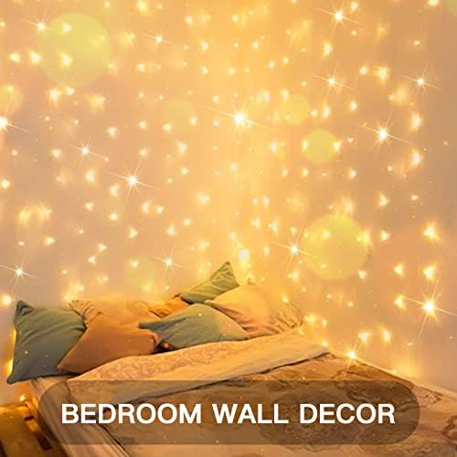 suddus Color Changing Curtain Lights, 200 LED 6.5ft x 6.5ft